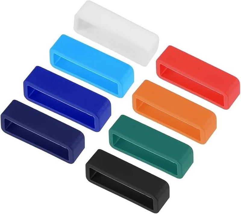 16mm Gray Silicone Watch Band Holder 30Pcs Replacement Fastener Rings Retainers - Image 2